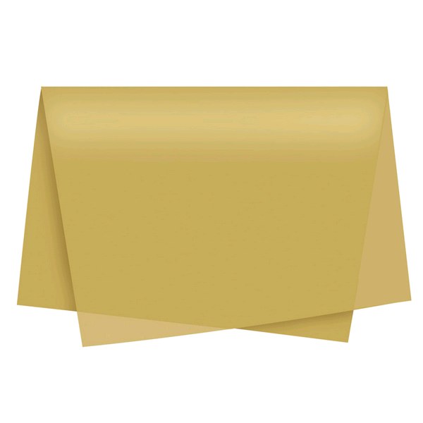 Papel De Seda 49x69 Ouro 50 Unidades